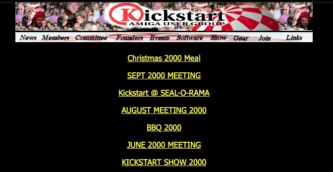 Old Kickstart Web site from 2000